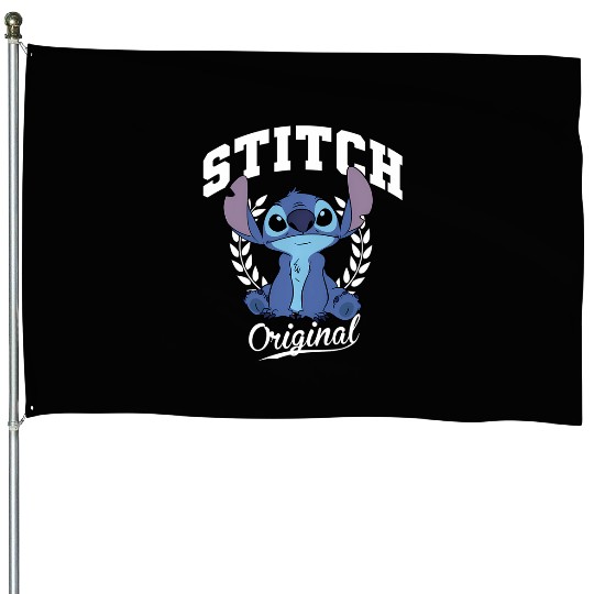 Disney Lilo Stitch Original Sitting House Flags