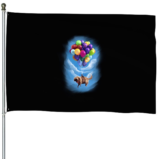 Disney Pixar Up Dug Balloon Floating House Flags