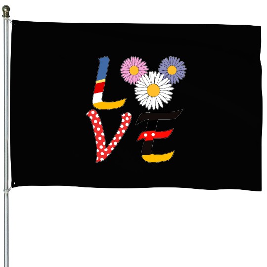 Disney LOVE House Flags