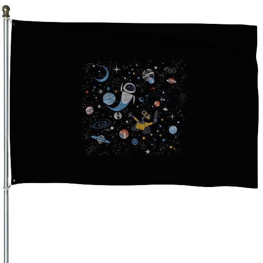 Disney Pixar Wall-E Eve In Space House Flags