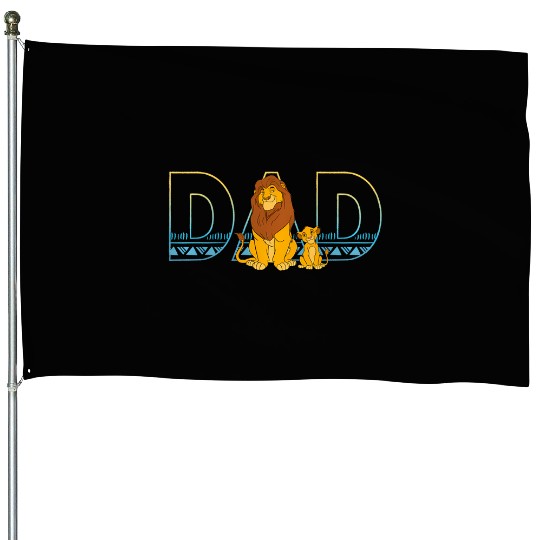 Disney The Lion King Simba And Mufasa Dad House Flags