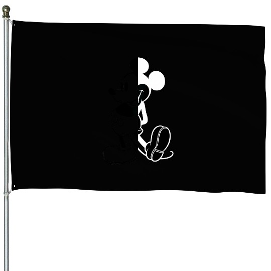 Disney Mickey Mouse Split House Flags