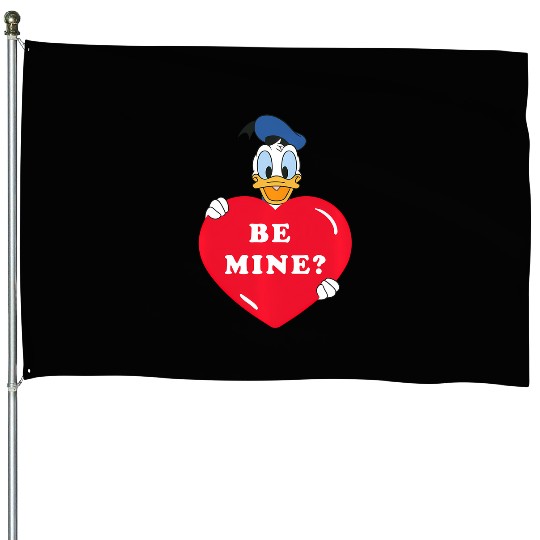Disney Be Mine Donald Duck Valentines Day House Flags
