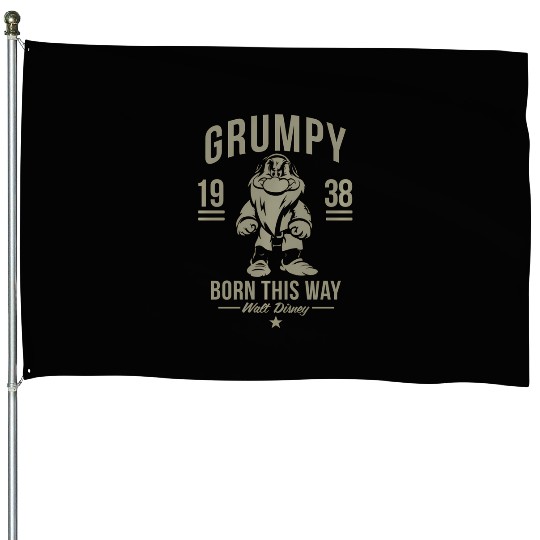 Disney Snow White Grumpy Born This Way 1938 House Flags