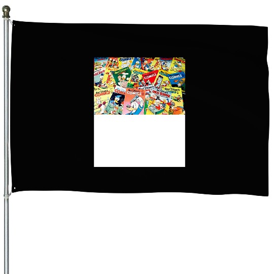Disney Comics TShirt House Flags