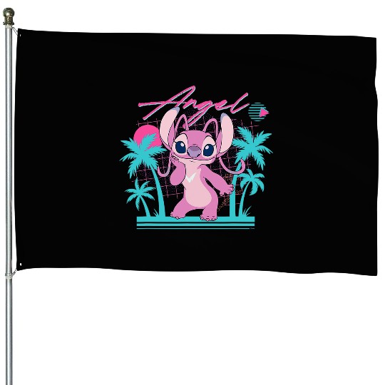 Disney Stitch Retro ’90s Couples Matching Valentine’s Angel House Flags