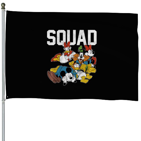Disney Mickey Mouse And Friends Squad House Flags