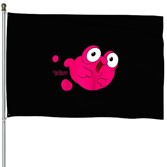 Disney Treasure Planet Morph Pink Blob Raglan Baseball Tee House Flags