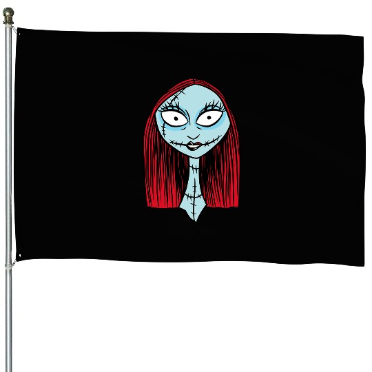 Disney The Nightmare Before Christmas Sally Big Face House Flags