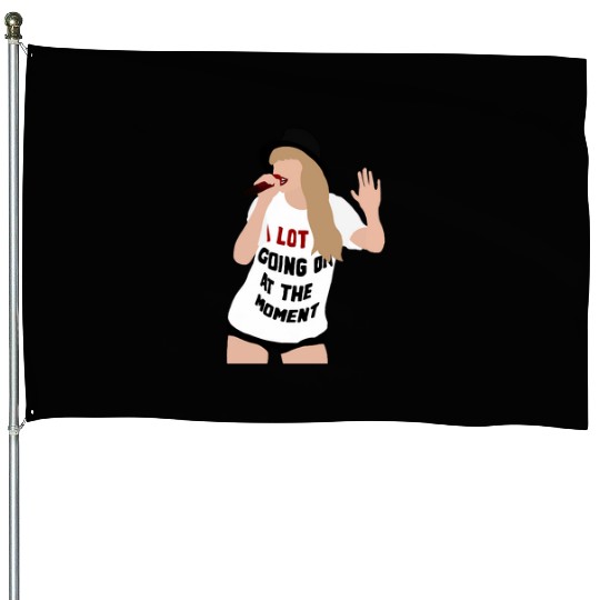 Red Eras Tour House Flags