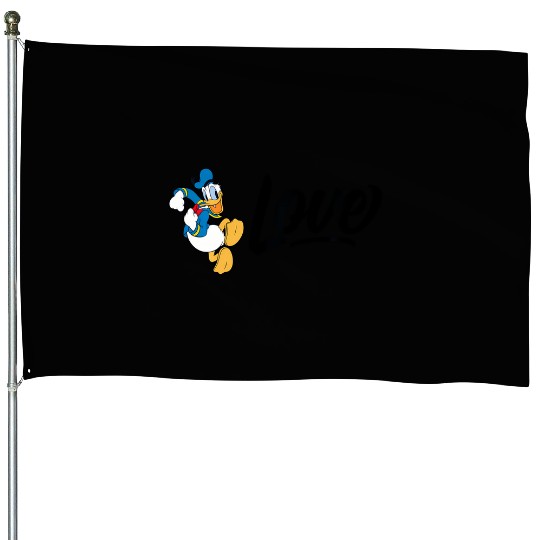 Disney Love Donald Duck House Flags