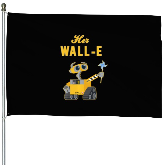 Disney Pixar Wall-E Her Wall-E Couples House Flags