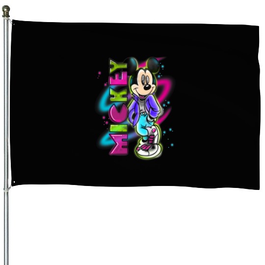 Disney Mickey Mouse Airbrush House Flags