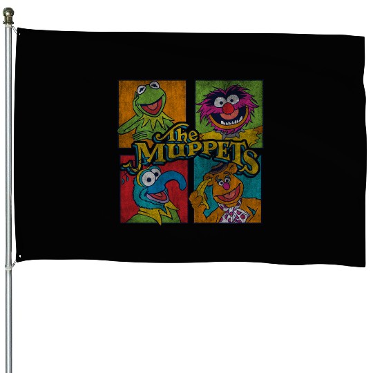 Disney Muppets Group Shot Box Up House Flags