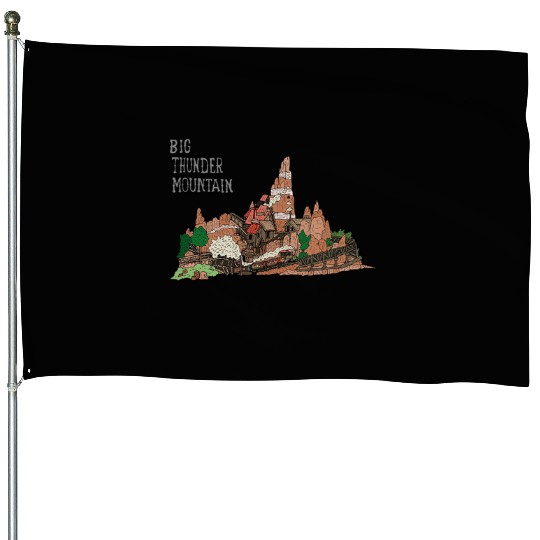 Disneyland Paris Big Thunder Mountain House Flags