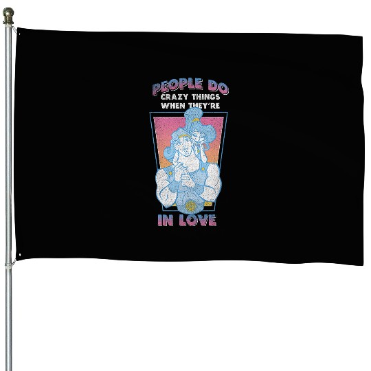 Disney Hercules Valentine's Day Vintage Megara In Love House Flags