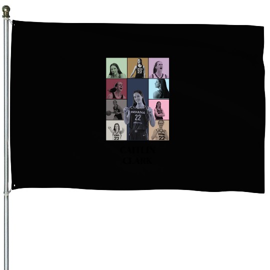 Caitlin Clark Eras Tour House Flags
