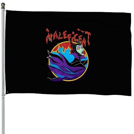 disney sleeping beauty maleficent flame portrait House Flags
