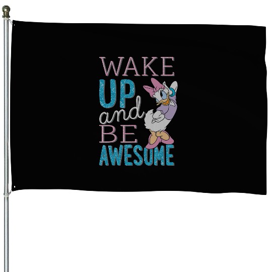Disney Daisy Duck Be Awesome House Flags