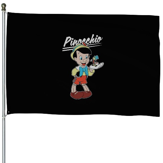 Disney Pinocchio and Jiminy Cricket House Flags
