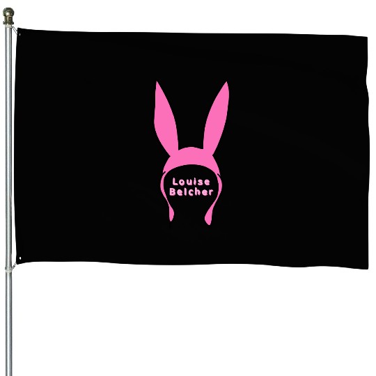 Louise belcher bunny ears from bobs burgers House Flags
