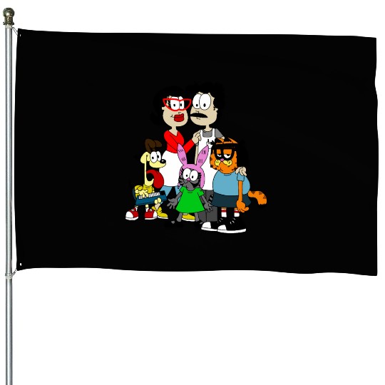 Garfield Bob's Burgers House Flags