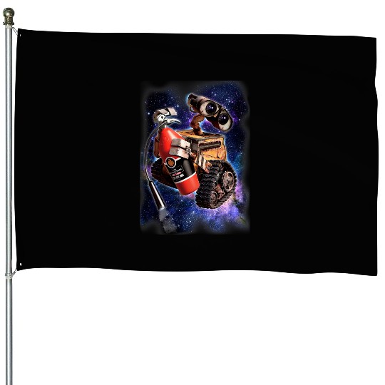 Disney Pixar Wall-E Fire Extinguisher Space Portrait House Flags
