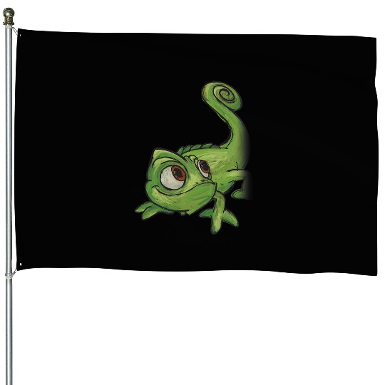 Disney Tangled Pascal Sketch House Flags