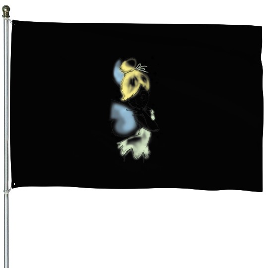 Disney Peter Pan Tinkerbell Airbrush Style Sketch House Flags