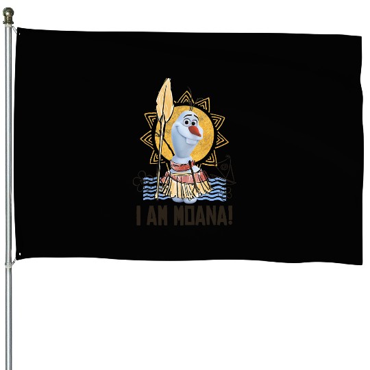 Disney Olaf Presents Moana Costume Sketch House Flags