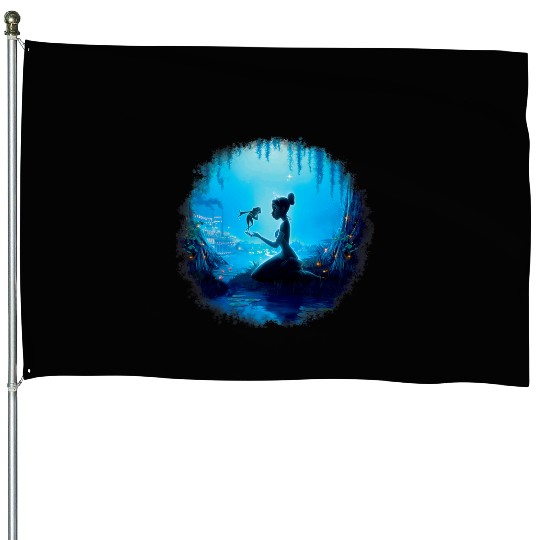Disney Princess And The Frog Swamp Night Graphic House Flags