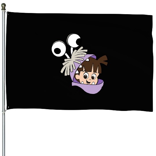 Disney and Pixars Monsters Inc. Boo Big Face Costume House Flags