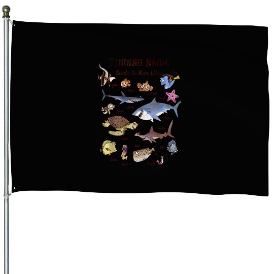 Disneys Pixars finding nemo guide to sea life House Flags