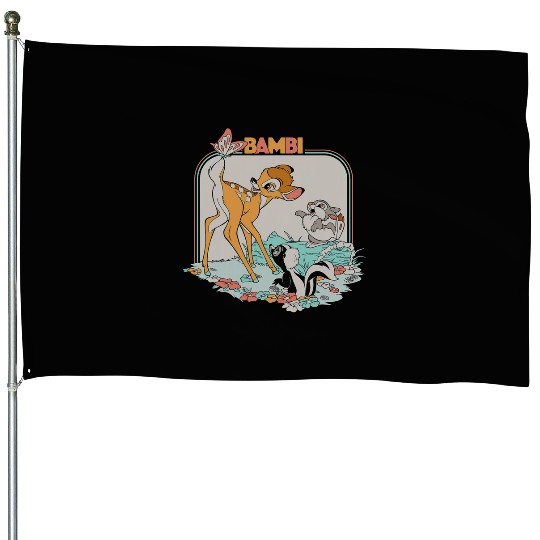 Disney Bambi Movie Retro House Flags