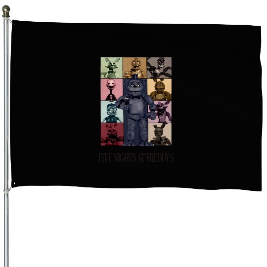 Five Nights At Freddys Eras Tour Essential House Flags