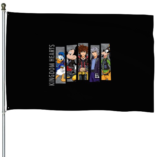 Disneys kingdom hearts iii Mickeys mouse characters House Flags