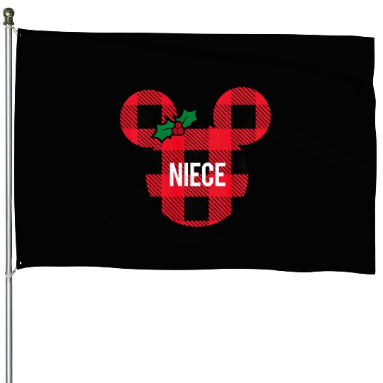Disneys minnie mouse niece holiday family pullover House Flags