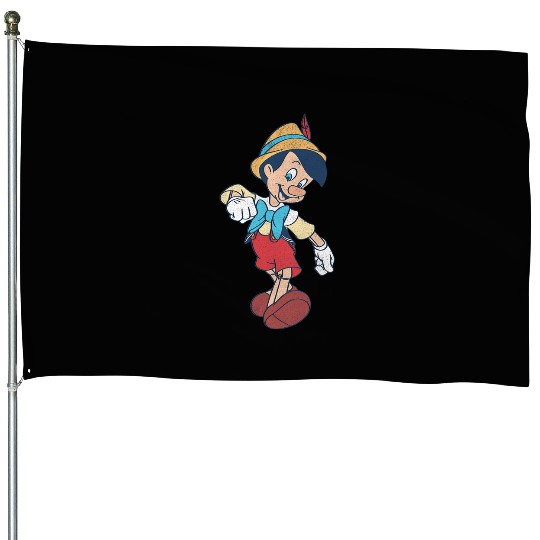 Disney Pinocchio Vintage Portrait House Flags