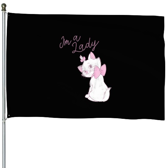Disney The Aristocats Marie I'M A Lady Text House Flags
