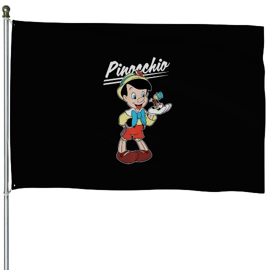 Disney Pinocchio And Jiminy Cricket House Flags