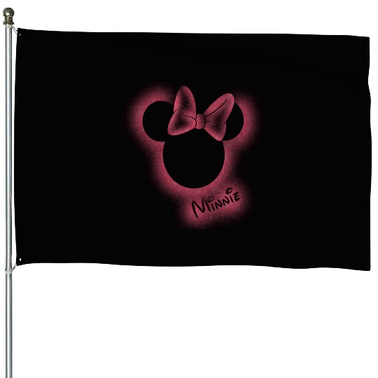 Disney Minnie Mouse Stencil Hoodie House Flags