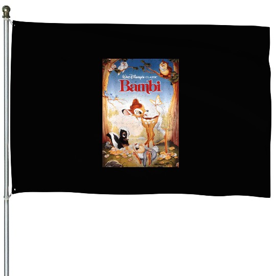Disney Bambi Friendships Poster House Flags