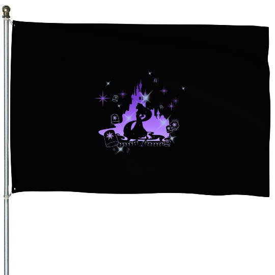 Disney Tangled Rapunzel Silhouette Portrait Graphic House Flags