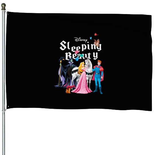 Disneys Sleeping Beauty Characters House Flags