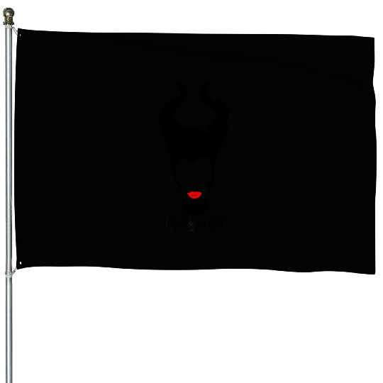 Disney Maleficent Mistress Of Evil Red Lips House Flags
