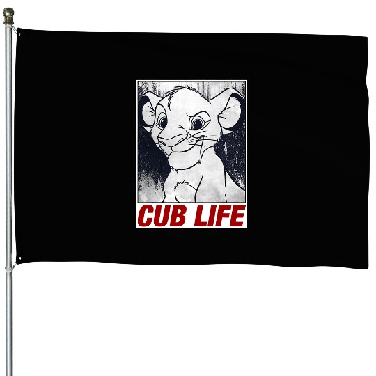Disney Lion King Simba Cub Life Streetwear Poster House Flags
