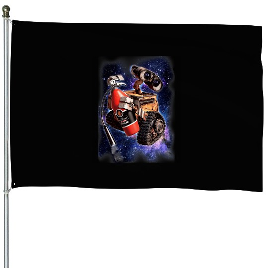 Disney Pixar Wall-E Fire Extinguisher Space Portrait House Flags