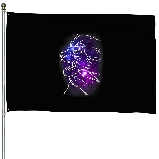 Disney Lion King Mufasa Galaxies Graphic House Flags