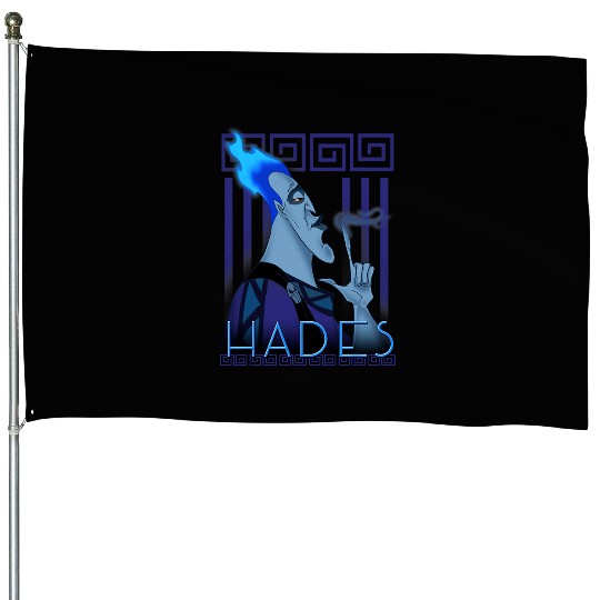 Disney Hercules Hades Geometric Portrait Graphic House Flags