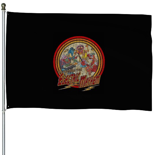 Disney The Muppets Electric Mayhem  Band Poster House Flags